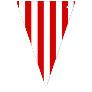 Bandera roja y blanca del fiesta de la raya