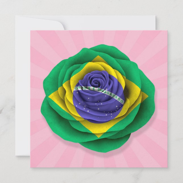 Bandera Rosa brasileña en rosa (Anverso)