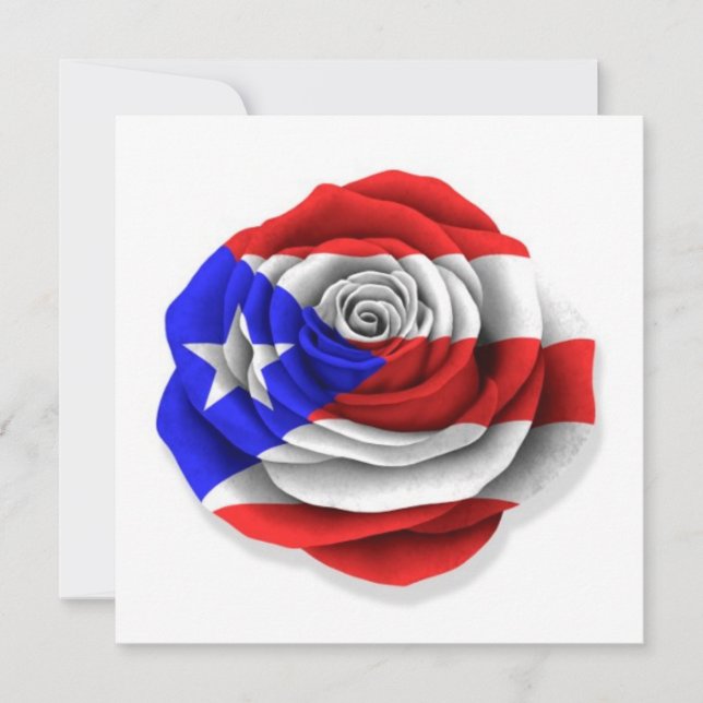 Bandera Rosa puertorriqueña en blanco (Anverso)