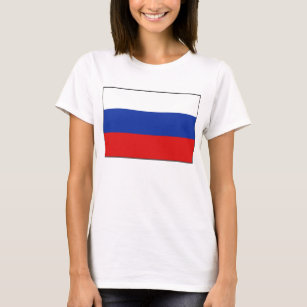 Bandera rusa x camiseta de mapa