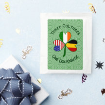 Bandera Shamrock norteamericana belga personalizad