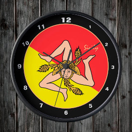 Bandera siciliana, reloj de diseño y moda sicilian