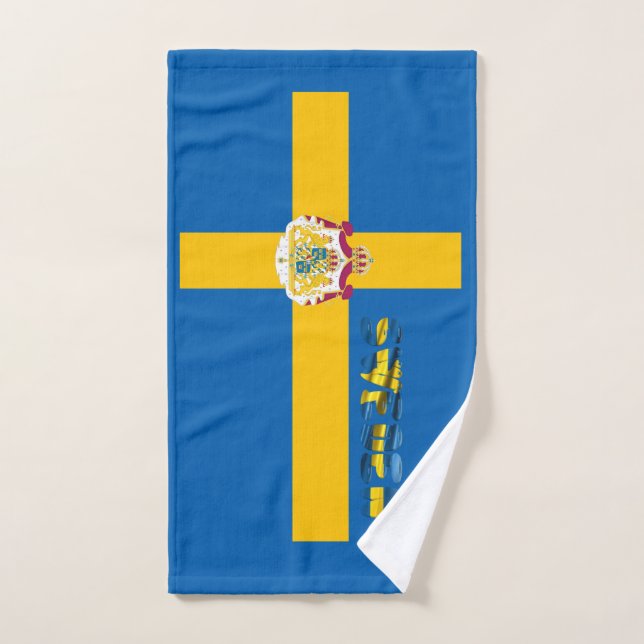 Bandera sueca (Toalla de mano)