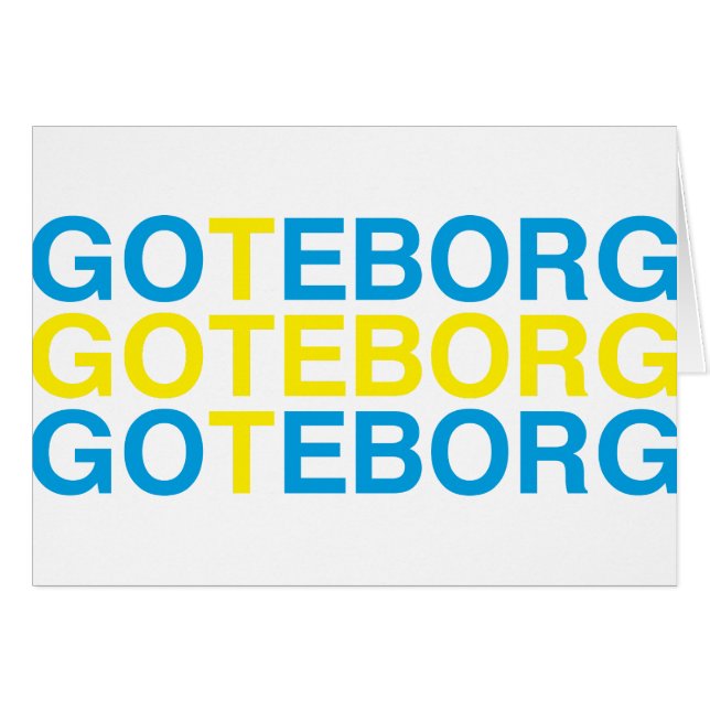 Bandera sueca GOTEBORG (Anverso (Horizontal))