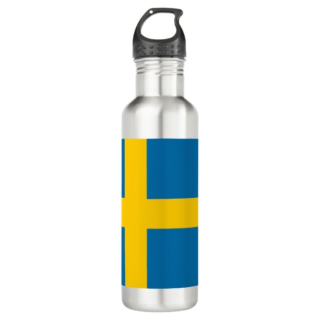Bandera Sueca (Suecia) 532 Ml Botella De Agua (Anverso)