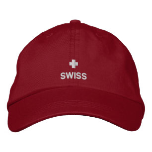 Bandera suiza bordada gorra