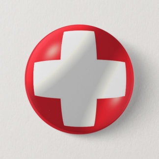 Bandera Suiza Con Botón De Burbuja
