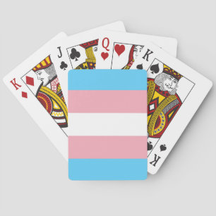 Bandera transgénero, juegos, cartas transgénero de
