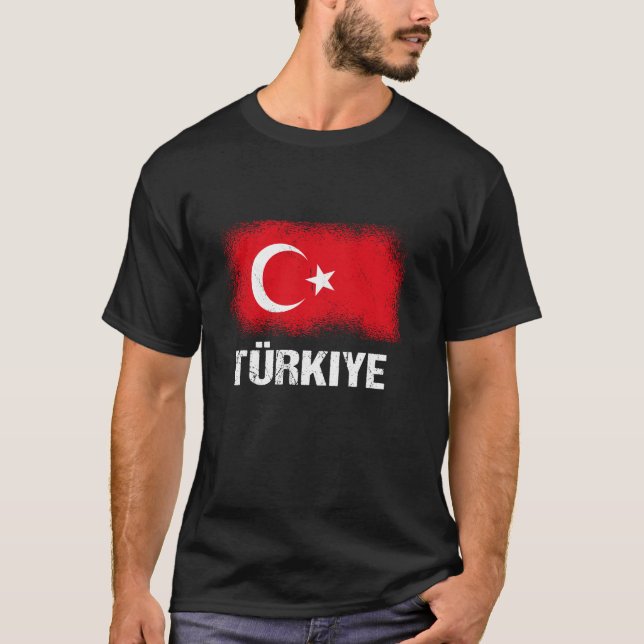 Bandera turca camiseta (Anverso)