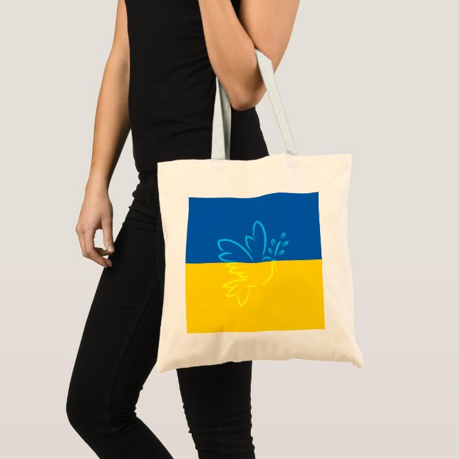 Bandera ucraniana azul y amarilla | Bolsa de paz d (Anverso (producto))