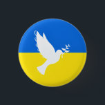 Bandera ucraniana botón de paz para liberar Ucrani<br><div class="desc">Apoya los Botones de Ucrania - Paz - Bandera Ucraniana - Libertad - Solidaridad - Juntos Fuerte - ¡Victoria de la Libertad! Hagamos del mundo un lugar mejor - ¡todos juntos! Un mundo mejor comienza - depende - ¡los necesita también! Puede transferir a más de 1000 productos Zazzle. Redimensionar y...</div>