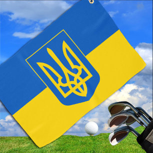 Bandera ucraniana Toalla de Golf y Deporte en Ucra