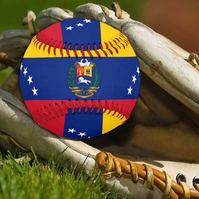 Bandera venezolana y bolas de béisbol y deportes d (Subido por el creador)