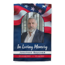 Bandera verde de foto personalizada conmemorativa