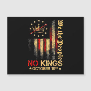 Bandera vintage de América No Kings 1776 18 de oct