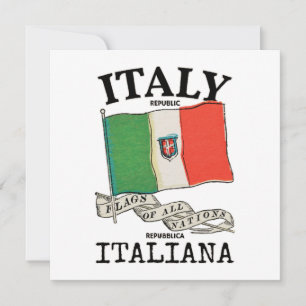 Bandera vintage del país Italia