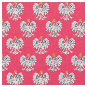 Bandera y águila polacas, tela polaca/moda