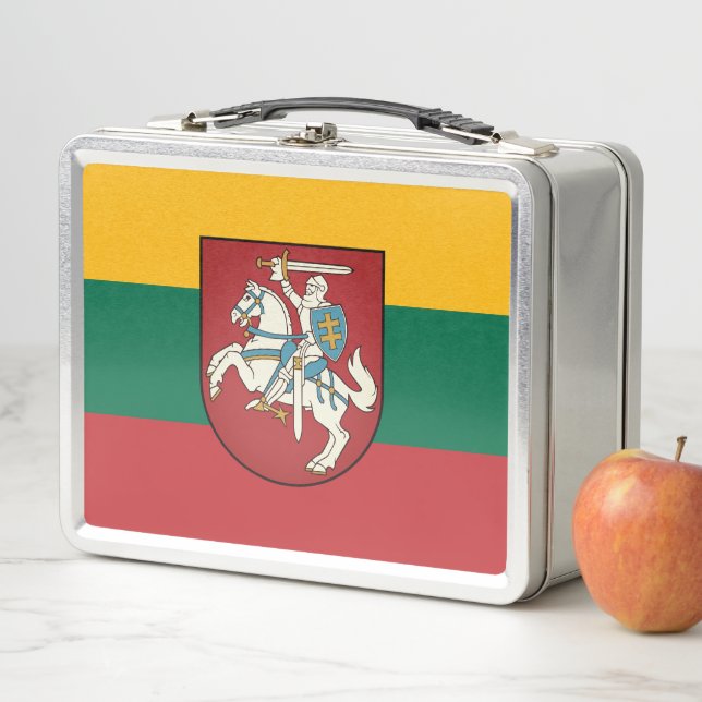 Bandera y escudo de Lituania (In situ)