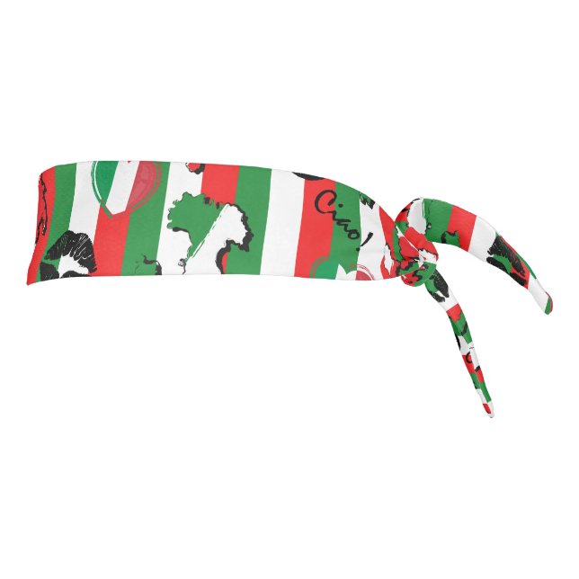 Bandera y formas italianas de Ciao (Girar 90)