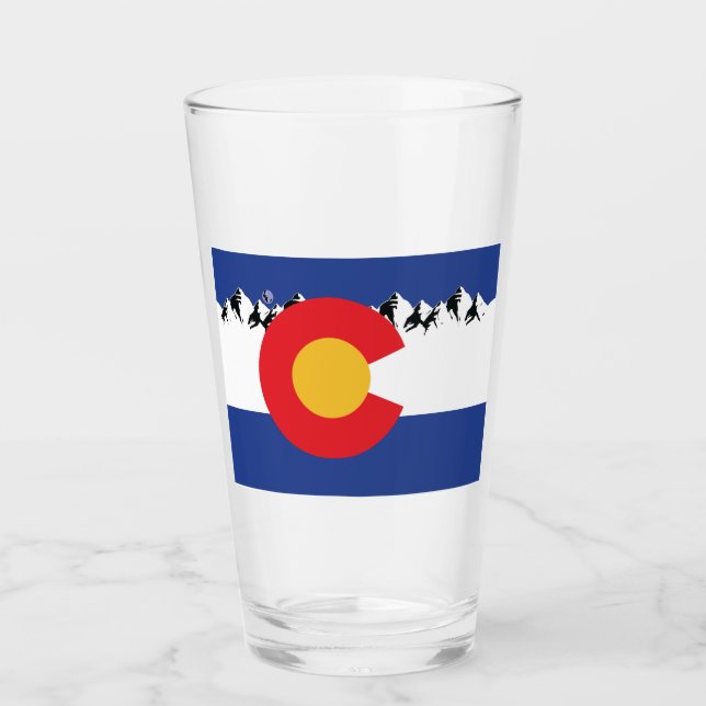 Bandera y montañas de Colorado (Anverso)