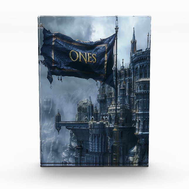 Bandera y placa ONE (Anverso)