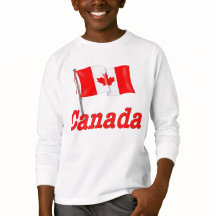 Bandera y texto canadienses