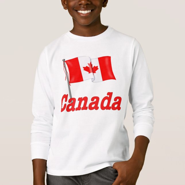 Bandera y texto canadienses (Anverso)