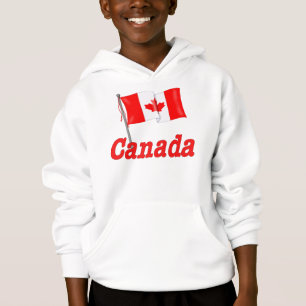 Bandera y texto canadienses