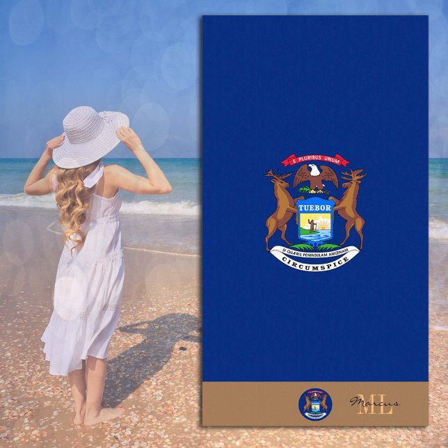 Bandera y toalla de playa de Michigan (Subido por el creador)