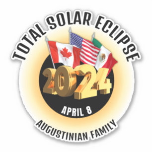 Banderas 2024 TOTAL Pegatina DE LA Familia ECLIPSE