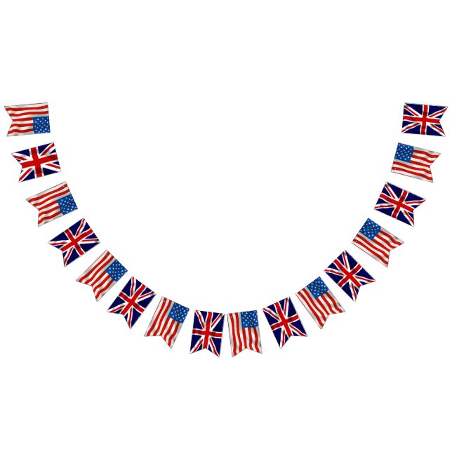 Banderas americanas y británicas anglas-americano (Todo)