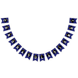 Banderas Azules de Bunting de Felicitación de Grad