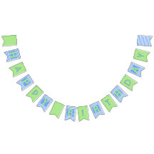 Banderas azules, verdes de los Buntday