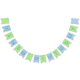 Banderas azules, verdes de los Buntday