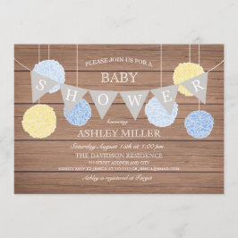 Banderas azules y flaquezas - Invitación de Baby S