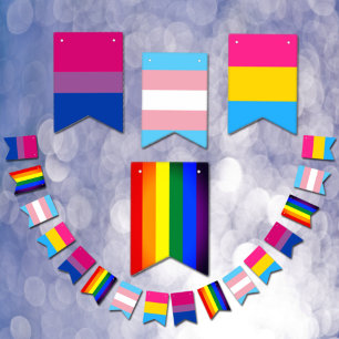 Banderas bisexuales, transgénero, pansexuales y ar