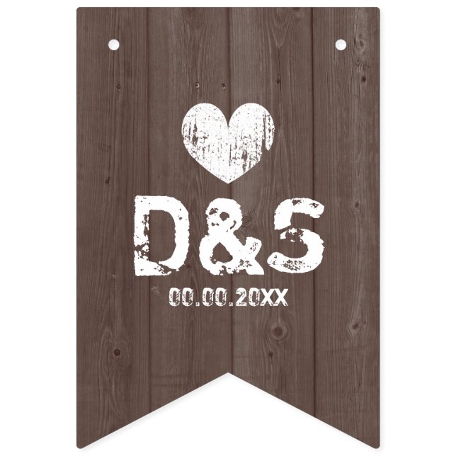 Banderas de amarre de casamiento de grano de mader (Primera bandera)