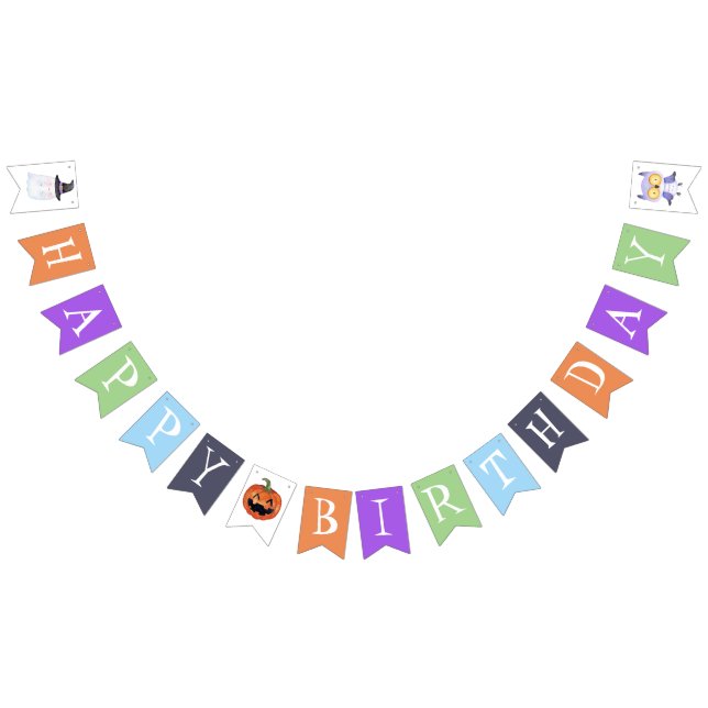 Banderas de Baby Shower de un pequeño Boo Hallowee (Todo)