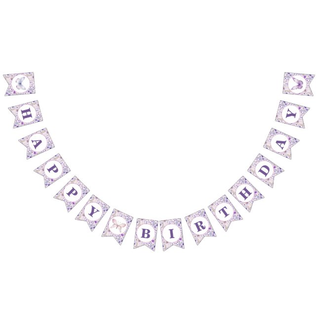 Banderas de banderas de cumpleaños de mariposas si (Todo)