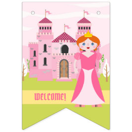 Banderas de banderines de cumpleaños de princesa r