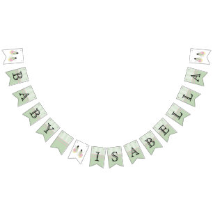 Banderas de Bungalding de bandas verdes de 👶 de