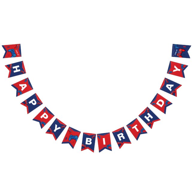 Banderas de Bungalows de cumpleaños para juegos, p (Todo)