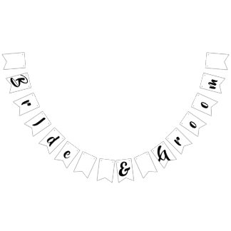 BANDERAS DE BUNING DEL BODA personalizado Bride &