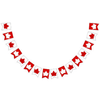 Banderas de Bunting Banners de Canadá Decoraciones