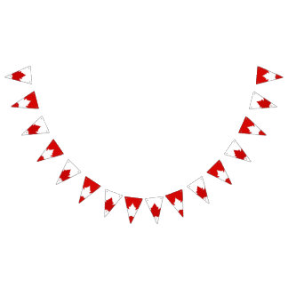 Banderas de Bunting Banners de Canadá Decoraciones