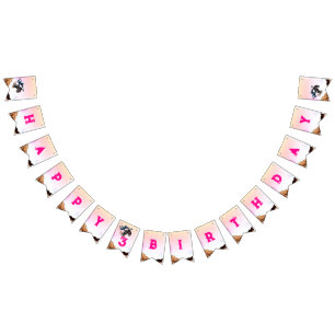 Banderas de Bunting Birthday de Bicicleta Stunt Bi