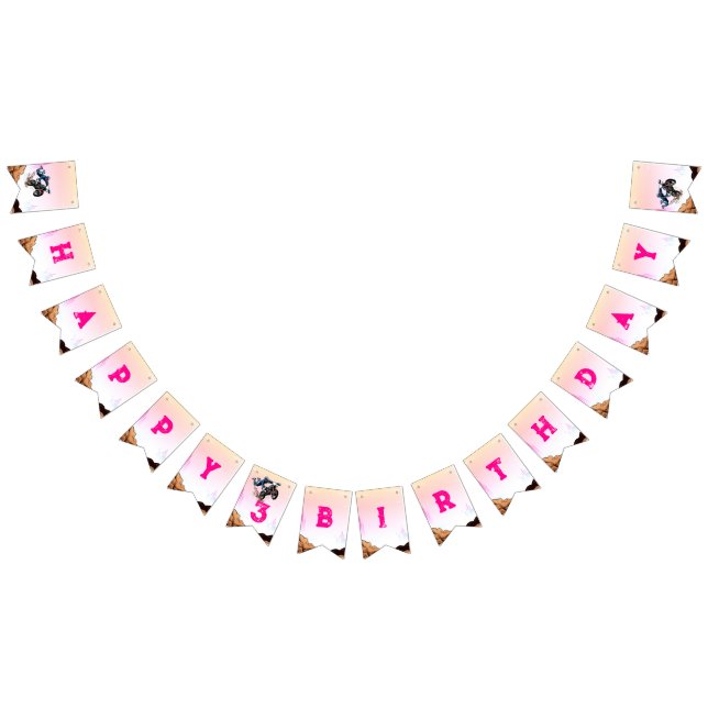 Banderas de Bunting Birthday de Bicicleta Stunt Bi (Todo)