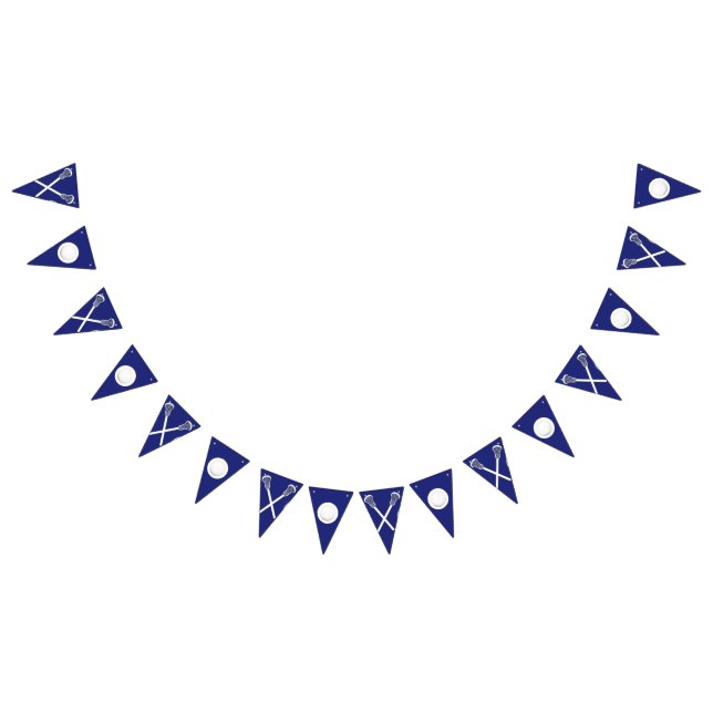 Banderas de Bunting Blue del equipo de Lacrosse (Todo)