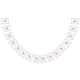 Banderas de Bunting Cute Cow Birthday