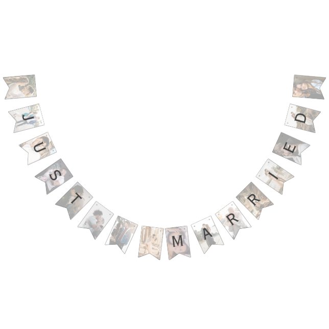 Banderas de bunting de fotos de boda personalizada (Todo)